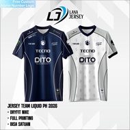 Latest Team Liquid PH TLPH 2026 Gaming Jersey TLPH Mobile Legends MLBB Jersey Free Custom Nickname
