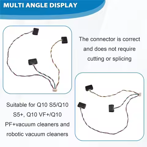 ABPO 1Pair Right +Left Cliff Sensor for Roborock Q10 S5/S5+, Q10 X5/X5+, Q10 VF+, Q10 PF+ Sweepers
