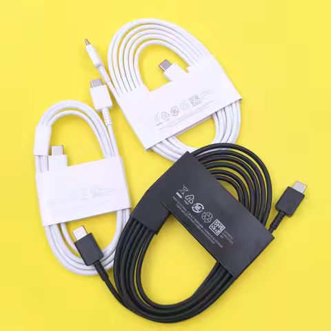 Samsung A17 A07 F07 M17 Cable 1/1.8M 25W USB C To Type C For Galaxy A57 A37 S25 S24 S26 Ultra 45W PD