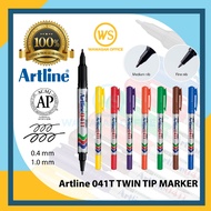 Artline 041T / Artline 041T Twin Marker / Twin Tip Marker Pen / Permanent Marker Pen (041T)
