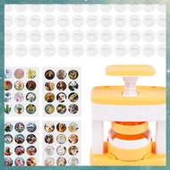 (OAKF) Badge Maker Machine Solid Pin Maker CreativePress Machine Badge Punch Kit Easy to Use Pin Bad