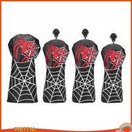 [PrettyiaSG] Waterproof Leather Golf Club Head Cover,   3 5 UT Putter Iron Driver Hybrid