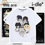 I-dle Tshirt I-DLE (G)I-DLE Cartoon Style Tshirt I-dle (아이들) 8th Mini Album [We Are] Tshirt Unisex S