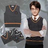 Harry Potter V-Neck Sweater - Gryffindor Hermione Style Cosplay Vest | Limited Time Offer