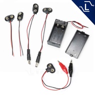 [Luminense] 9V battery socket cable 9V Battery clips holder snap out connector with cable leads 9V t