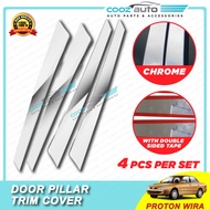 Proton Wira Chrome Door Window Pillar Trim Cover