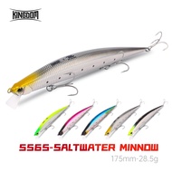 Kingdom Fishing Lure Saltwater Minnow 175mm 28.5g Sinking  ABS Hard Bait Wobblers Far Casting Distan