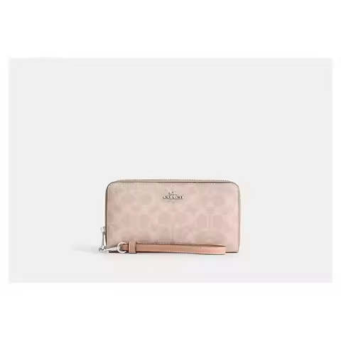 Long Zip Around Wallet Women Wallet Ladies Purse In Signature Canvas,CW778