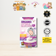 BABY ORGANIC JAPONICA RICE CEREAL NEW FORMULA WITH IRON FORTIFIED[8 SACHETS x 15G][MOMMY J]x[HEARTSO