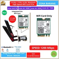 Intel AC8265 NGW High Speed Wifi Card PCIe 1x Dual Band Bluetooth