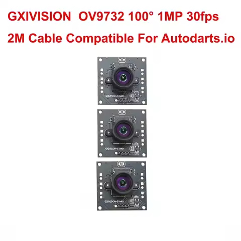 GXIVISION OV9732 Camera Module 2M Cable 100 Degree 30FPS No Distortion 3PCS/1PCS ,Compatible For Aut