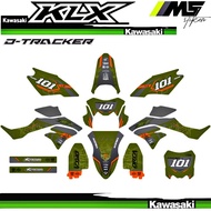 Decal Sticker Striping Variasi Fullbody KLX DTRACKER 150 2016-2022 - Decal DTRACKER New - Decal DTRA