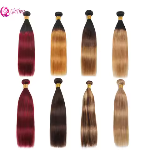 8-32 Inches Straight Bundles Human Hair Soft and Silky High Quality Brazilian Remy Hair for Women 1B