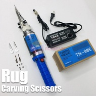 Rug Tufting Cutting Machine Electric Carpet Carving Scissors Rug Trimming Carpet Rug Grooving Machin