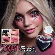【gift】Lakerain Black Elf Temperature-changing Blush Halloween Black Temperature-changing Rouge Blush