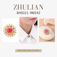 ZHULIAN [BH5011] BROOCH ZHULIAN KERONGSANG ZHULIAN GOLD PLATED EMAS ZHULIAN