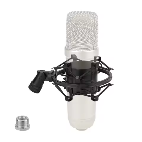 GEEKRIA Microphone Shock Mount Compatible with Audio Technica AT2020, AT2035, AT2050, MXL V67G, Rode