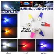 T10 LED Car Motor Bulb Roof Number Plate Signal Light 2pcs Myvi Axia Bezza Saga FLX Mentol LED T10