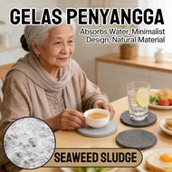 Water Absorbent Diatomite Coaster Dry Diatomite Coaster Glass Coaster/ Diatomite Dry Coaster/