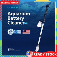 Aquarium Waste Remover Fish Tank Water Changer Gravel Sand Cleaner Washer Vacuum Siphon Battery Oper