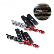 GTIOATO TRD Sports Metal Front Grille Emblem Sticker For Toyota Vios Innova Fortuner Hiace Wigo Rush