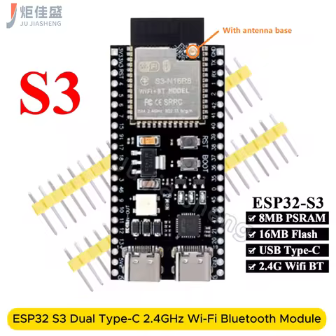 ESP32-S3 dual Type-C development board module N16R8 N8R8 antenna base and ESP32 S3 44-pin expansion
