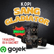 VIRAL Sang Gladiator Coffe isi 6 sachet ramuan tahan lama pria bpom