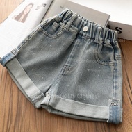Kids Short Pants Girl Denim Shorts Kids Loose Shorts