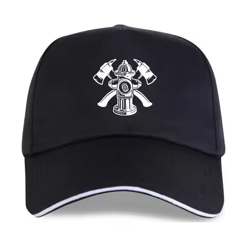 New 2026 Summer Fashion Casual Cotton Hat Men Baseball Cap Firefighter Logo, Rescue Axes Fire Hydran