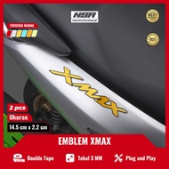 Nsa 2pcs EMBLEM XMAX LOGO XMAX Motorcycle Accessories XMAX Sticker XMAX Embossed 3D Color Variations 1set &amp; Quality