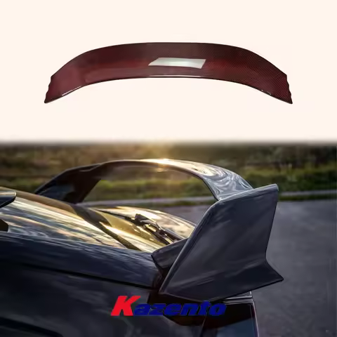 For Honda 17 onwards Civic Type R FK8 VRSAR1 Style Rear wing flap (5 Door Hatch) Carbon Fiber (RED C