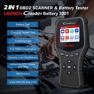 LAUNCH X431 CRB3001 Car Battery Tester OBD OBD2 Scanner Auto 12V Battery Diagnostic Tools Free Updat