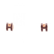 【二手】愛馬仕 HERMES 耳環 MINI POP H 迷你流行 H Rouge H GP（鍍金）耳環 女士 二手 A