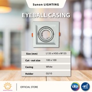 Downlight Fitting casing with LED GU10 Bulb