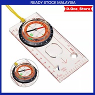 Multifunctional Compass Map Scale Outdoor Camping Map Ruler Compass Floor Ruler Hiking Compass