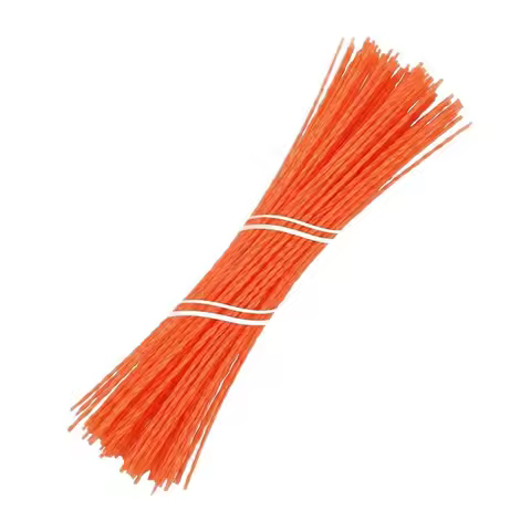 60pcs 4mm Spiral Trimmer Line Brush Cutter Rope Mowing Trimmer Line Trimmer Head String Grass Trimme