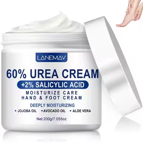 Urea Cream 60% & Salicylic Acid 2%, Foot Cream for Dry Cracked Heels Feet Knees Elbows Hands, Moistu