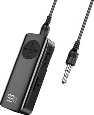 藍牙音頻發射接收器 Bluetooth 5.3 Transmitter Receiver  藍牙 5.3轉發器 藍牙接收器 具有TF卡支援的便攜藍牙音訊適配器，3.5mm藍牙發射器支援免提通話和音量控
