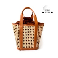 PSBN - Amara Top Handle Rattan Bag Handbag Rattan Shoulder Bag