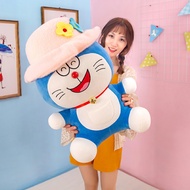 Gấu bông Doraemon Đô rê mon  Đội Mũ Hoa 3 size Cao Cấp - Mèo nhồi Bông Cao Cấp Gấu Bông City