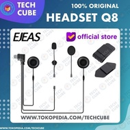 NEW PRODUCT HEADSET EARPIECE EJEAS Q8 MIC EARPHONE MICROPHONE SPEAKER INTERCOM HELM EJEAS Q8 TYPE C 
