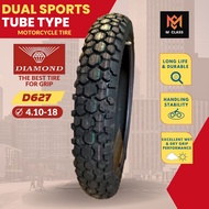 R18 D627 DUAL SPORTS MOTORCYCLE TIRE FOR CRF150; CRF150L; XR200; KLX140; KMX125; WR155; DT125- DIAMO