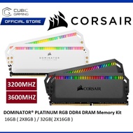 CORSAIR DOMINATOR PLATINUM RGB DDR4 DRAM 3200MHZ / 3600MHZ INTEL / RYZEN DESKTOP DIMM PC RAM ( 16GB 