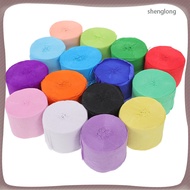 Party Crepe Paper Streamers Colored Ribbon 12 Pcs