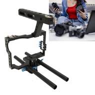 shopp Camera Cage Stabilizer Rig  Lightweight Built in Cold Shoe Easy Access 1/4inch?20 Threaded Hol