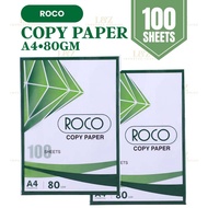 Roco Premium Copy Paper A4 80gm 100/500 Sheets