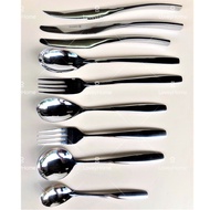 Fine Dining Stainless Steel Tableware Dinner Spoon Table Fork Steak Knife Cutlery Flatware Dessert T