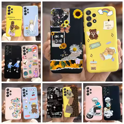 For Samsung Galaxy A32 4G 5G Case New Fashion Comic Candy Painted Back Cover For Samsung A32 A 32 5G