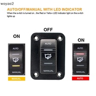[woyao2] 3 Way Bilge Pump Roer Switch Waterproof 12V 24V 4Pin 20A SPDT Auto/Off/Manual Bilge Pump Sw