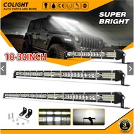 10" 30" led bar lights 24V 12V 160W Single Row Led Light Bar 6D Offroad Lights for Boat SUV Truck AT